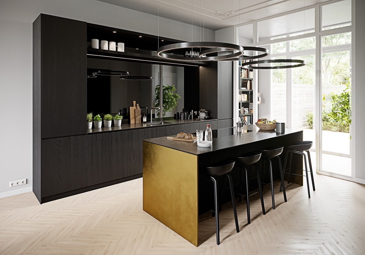 Island modular kitchen